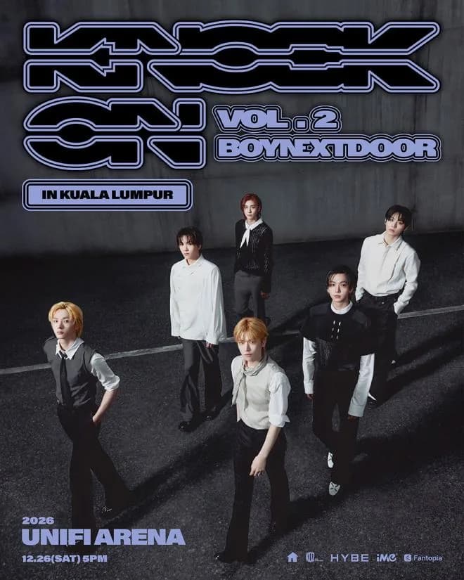 BOYNEXTDOOR Announces December 26 Kuala Lumpur Tour Date