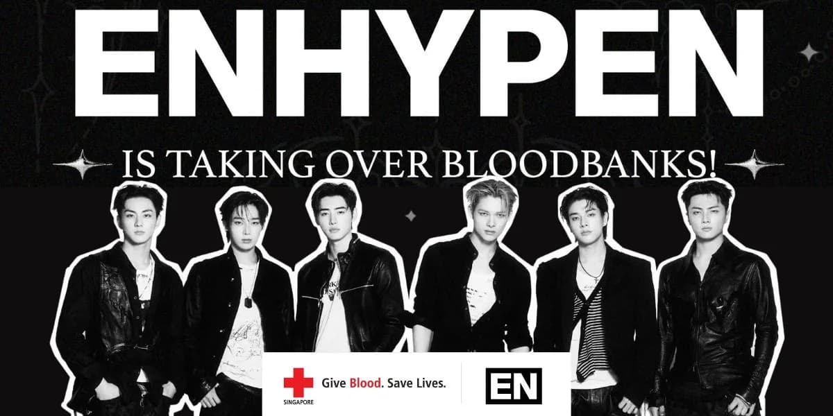 ENHYPEN Inspires 1,500 Blood Donations Through Singapore Red Cross Partnership