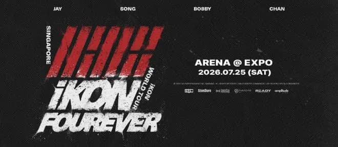 iKON Returns to Singapore 25 July for FOUREVER Tour