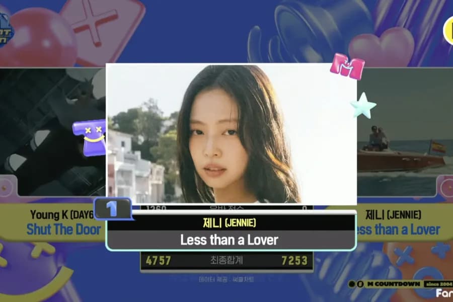 Red Velvet Returns to M Countdown Stage as Jennie Secures 2nd Win